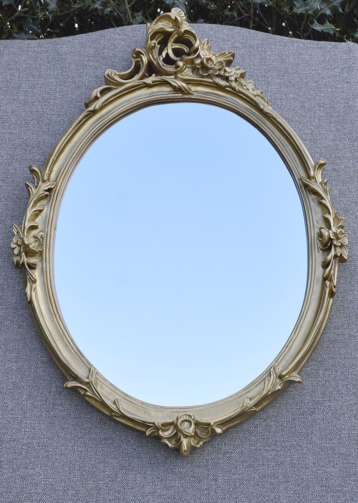 photo for sale Oval Rococo Style Mirror, 1960s