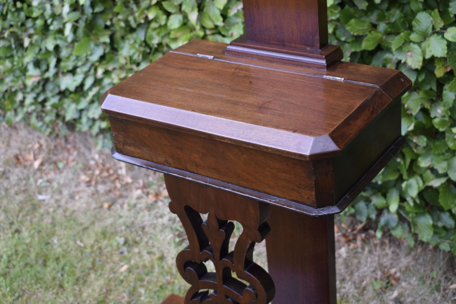 Furniture Victorian Walnut Hall Stand, 1800s photo