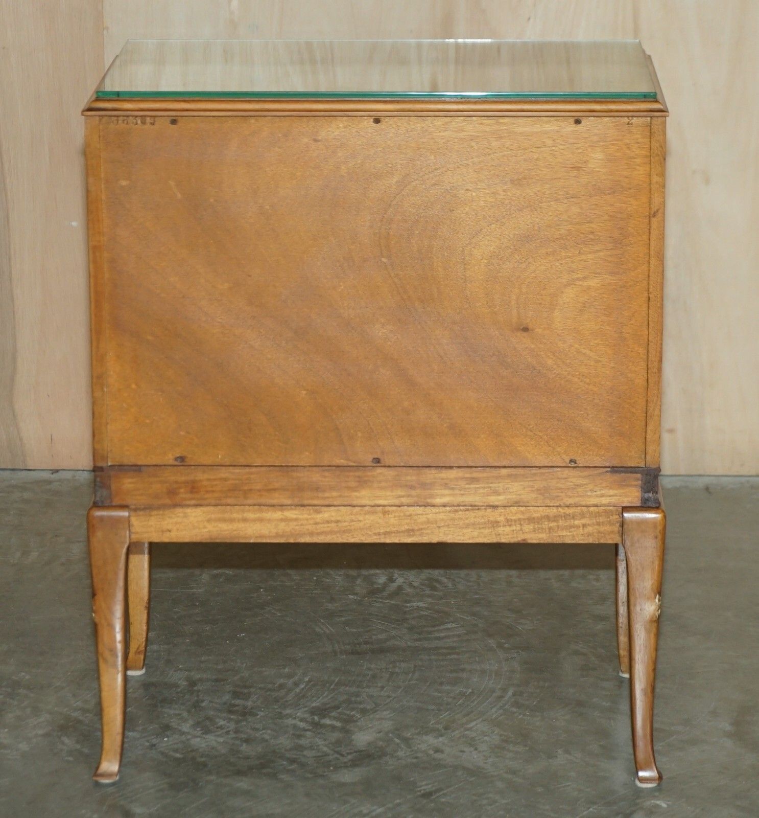 Furniture Finest Quality Waring & Gillow Burr Walnut Bedside Table Drawers Part Of A Suite photo