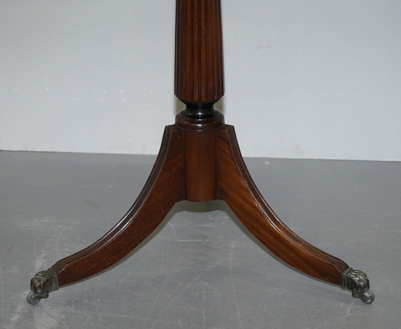 Sublime Pair Of Burr Walnut Marquetry Inlay Large Side Tables Lion Paw Castors photo Furniture