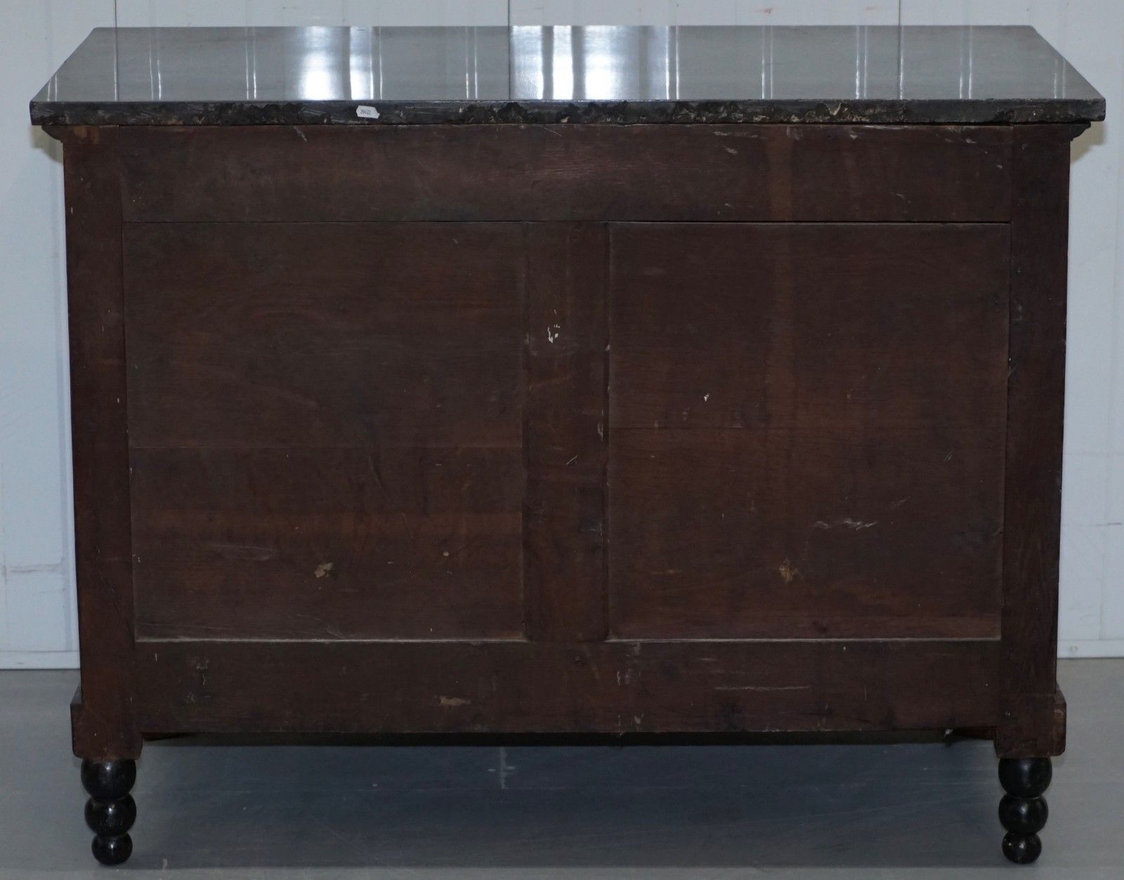 photo for sale 19th Century French Empire Chest Of Marble Topped Drawers Lion Hairy Paw Feet