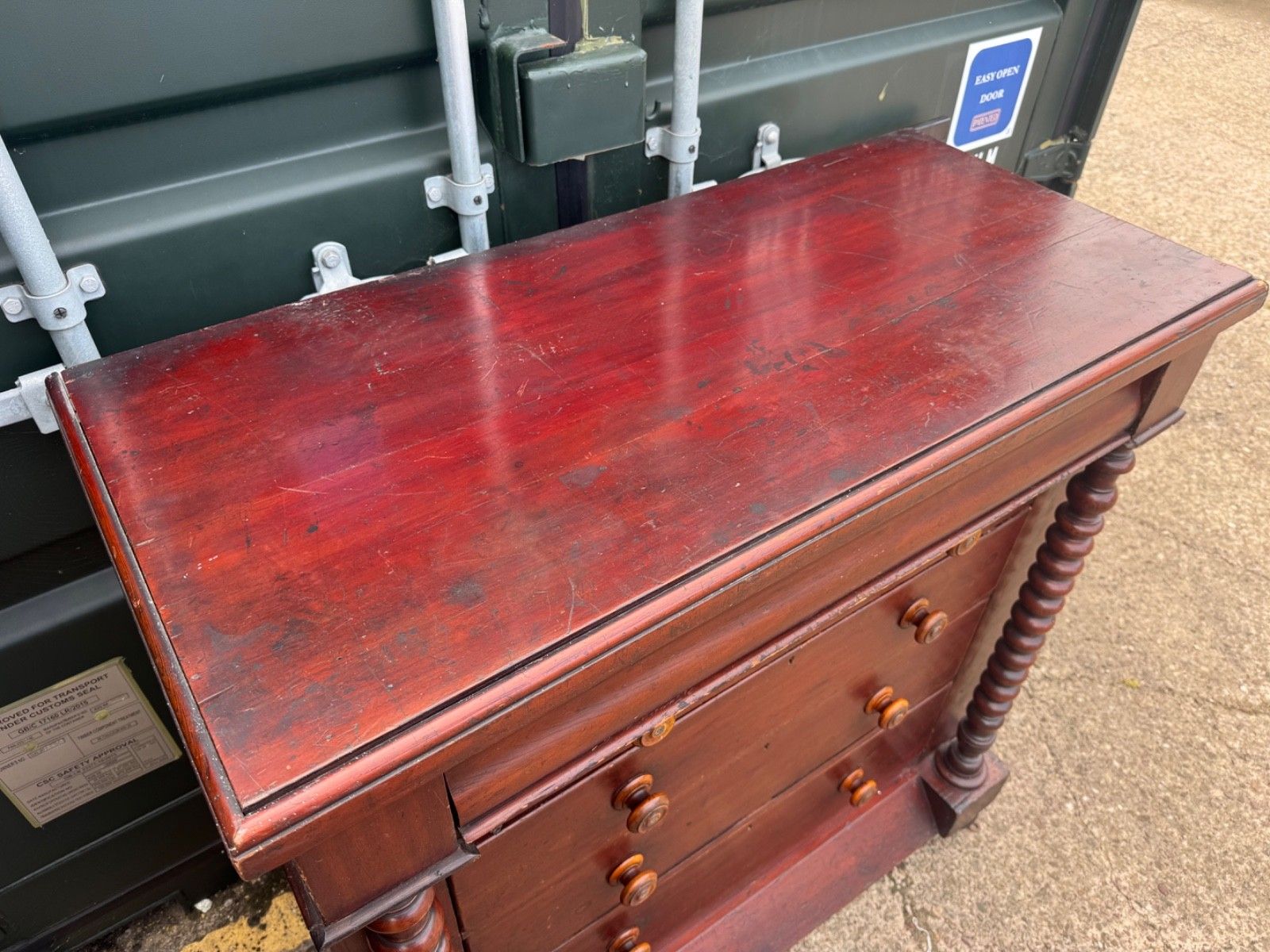 Antique Victorian Mahogany Large Chest Of Drawers photo furniture