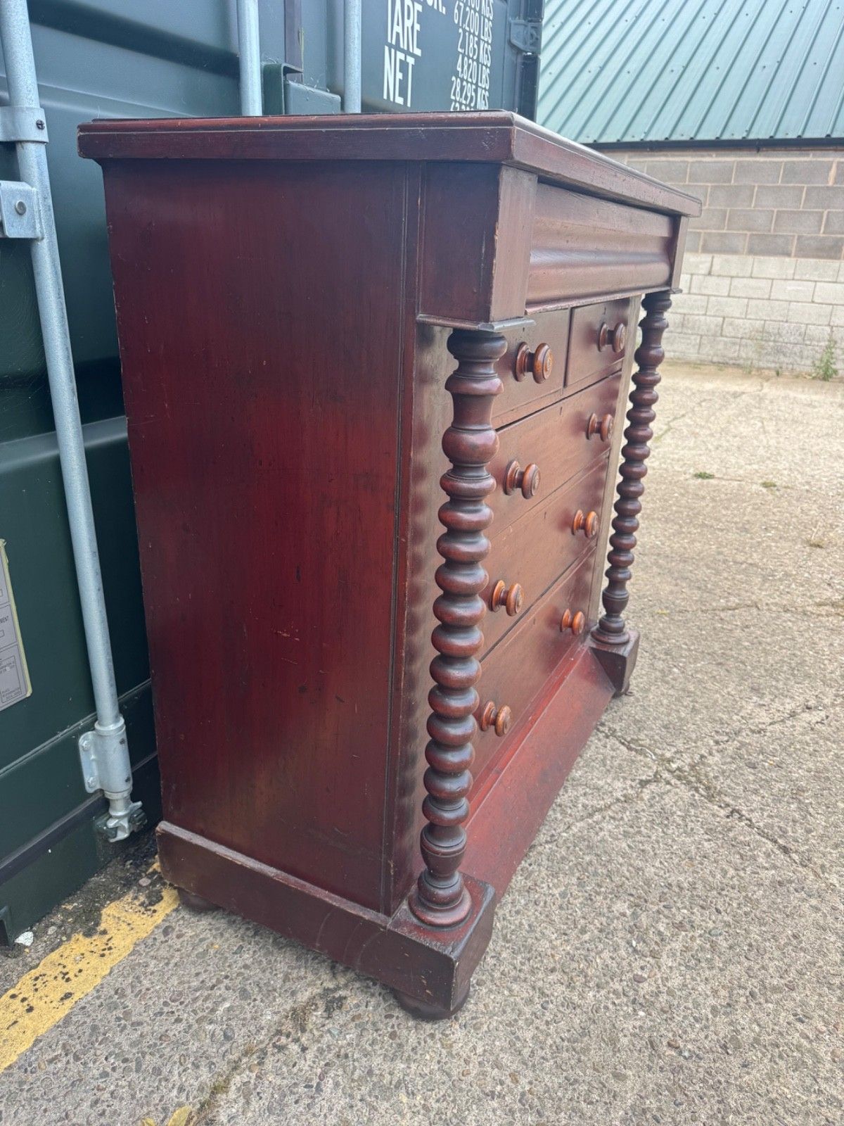 Antique Victorian Mahogany Large Chest Of Drawers photo 495.0