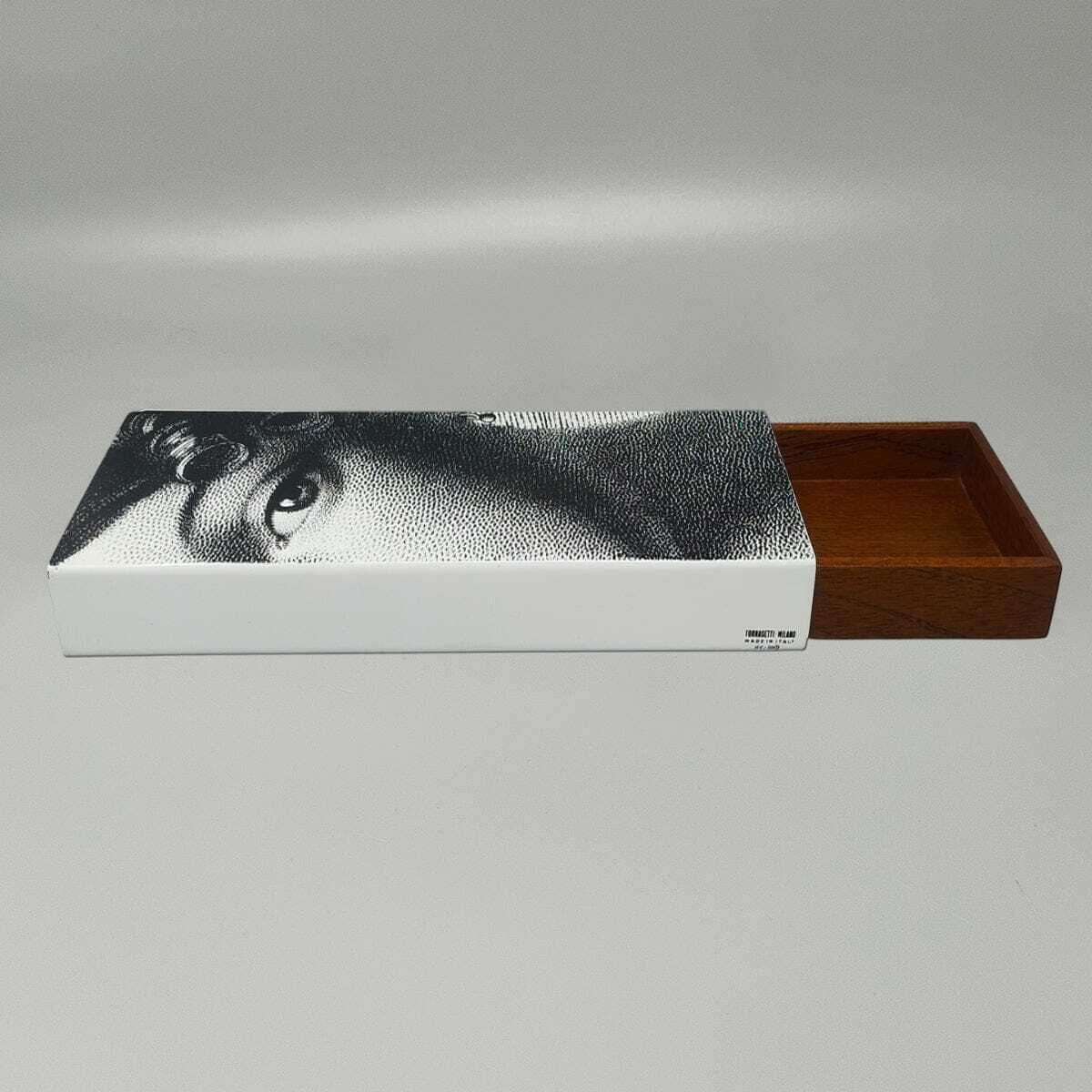 2000s Astonishing Black And White Fornasetti Box Signed Fornasetti. Made In Italy photo 1041.0