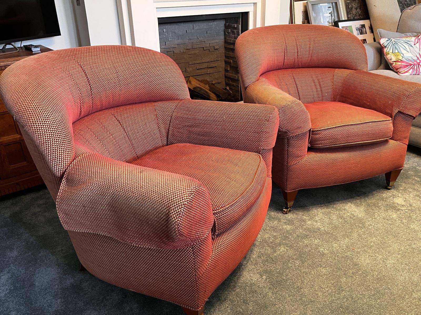 Pair Of Delightful Bucket Armchairs photo vinterior