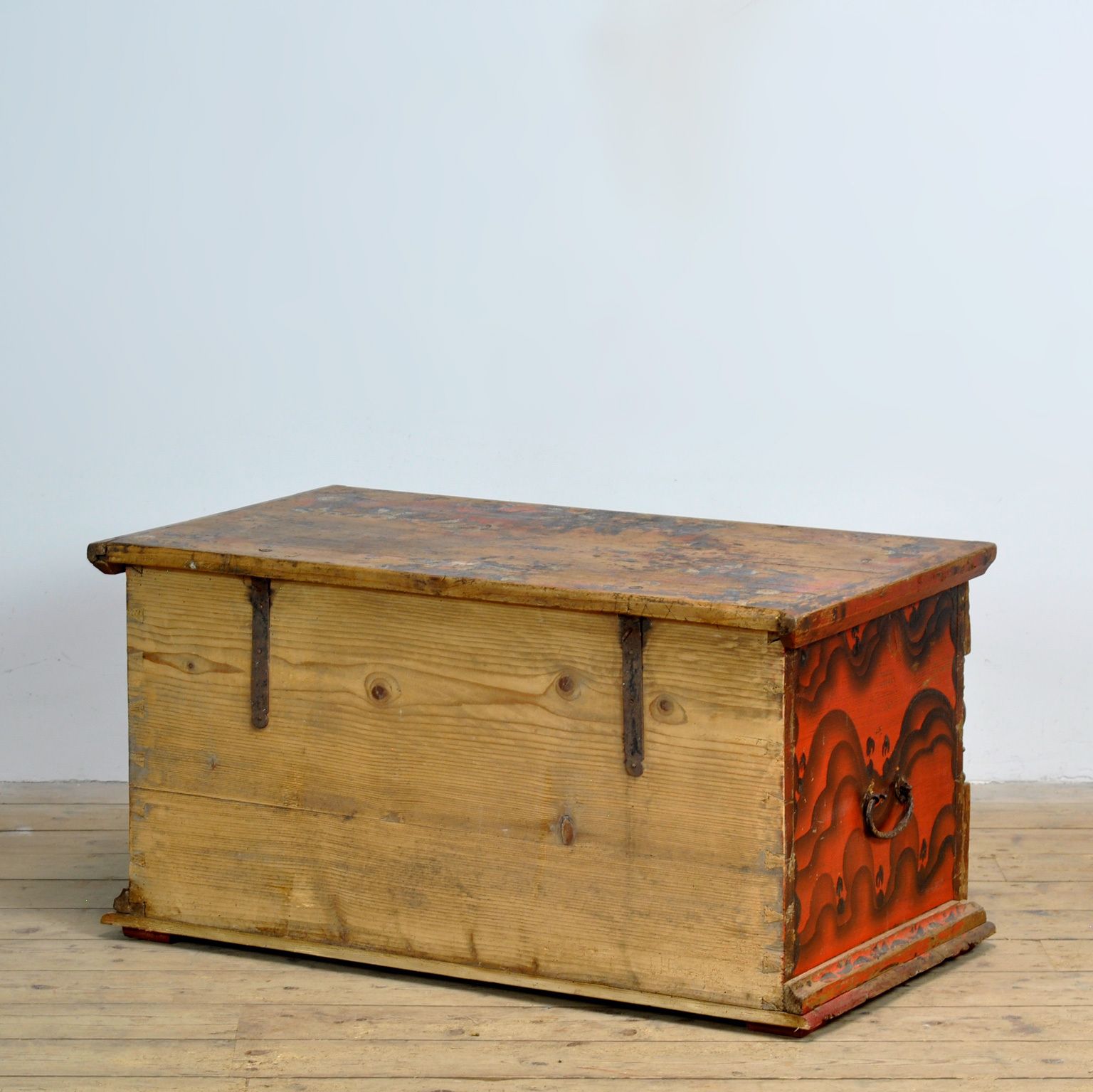 photo buy Folk Art Wedding Chest, Circa 1850