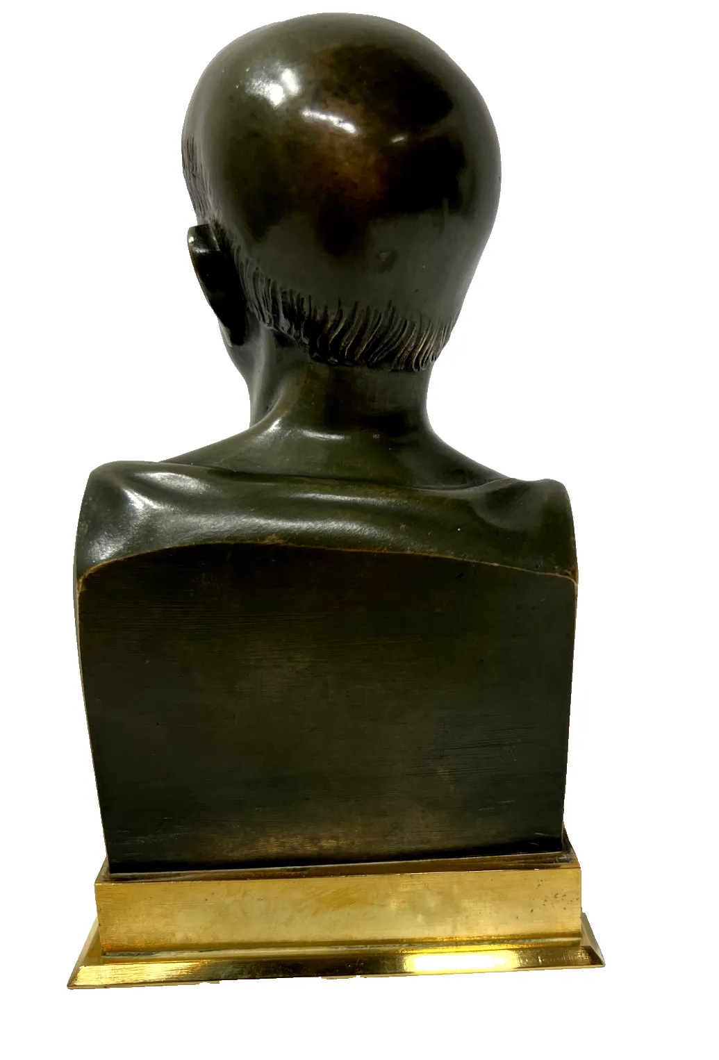 photo for sale Bronze Bust Of Cicero With Brown Patina 20th Century