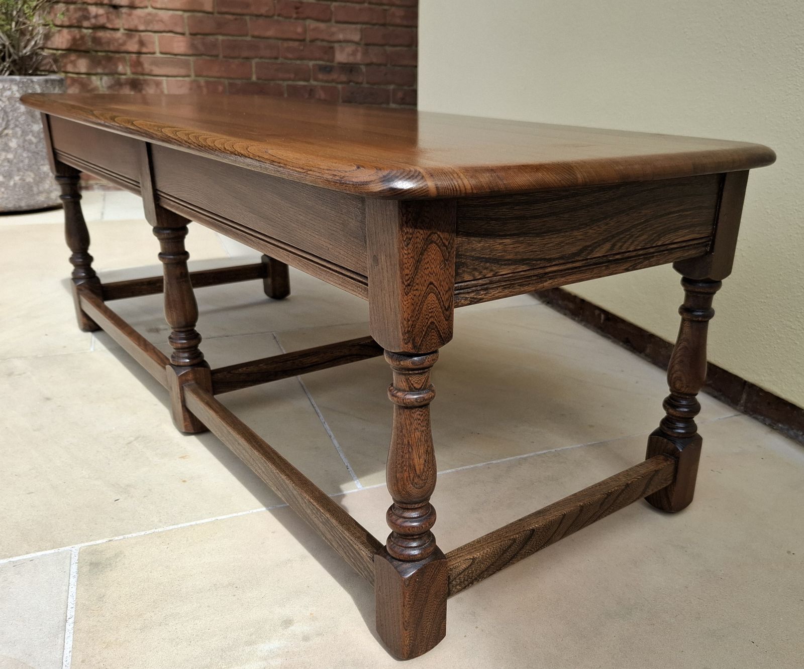 photo for sale Ercol Old Colonial Nest Of Trinity Tables 3 Coffee / Side Vintage Tables