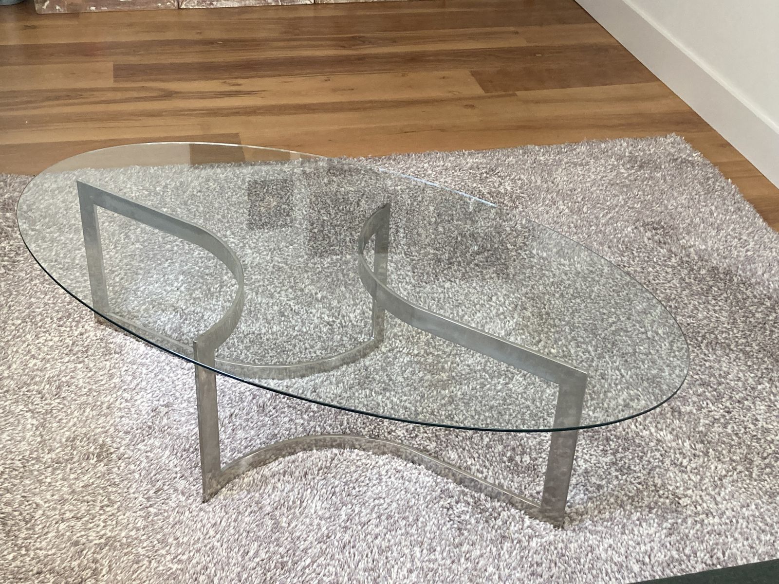 Vintage Ellipse Paul Legeard Coffee Table photo for sale