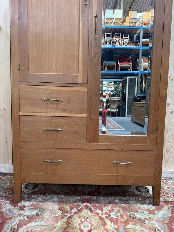 Armoire   Penderie En Chêne Massif époque 1950/1960 photo vinterior