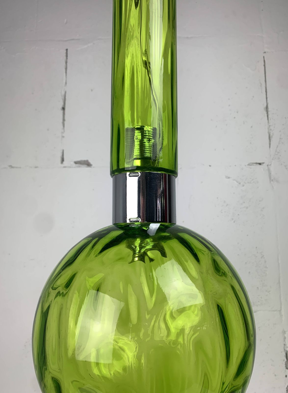 photo buy Midcentury Extra Large Green Glass Tube Pendant, Staff Leuchten 1960s 1970s