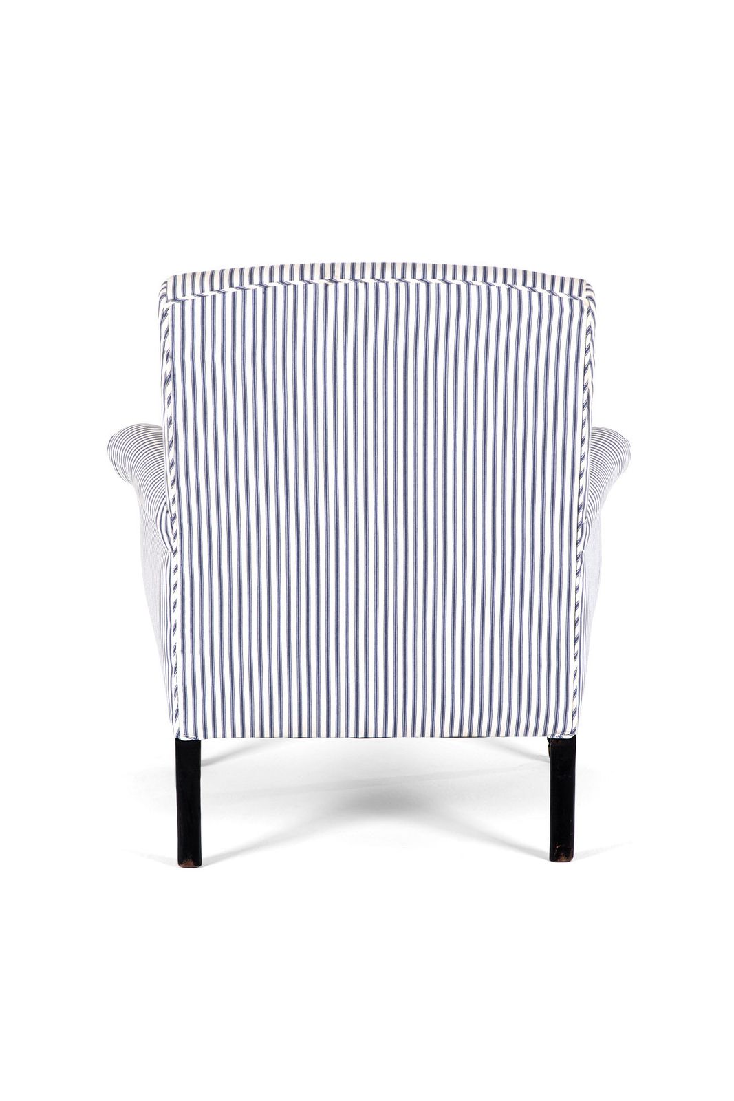 French Armchair In Princeton Ticking photo 1630.0