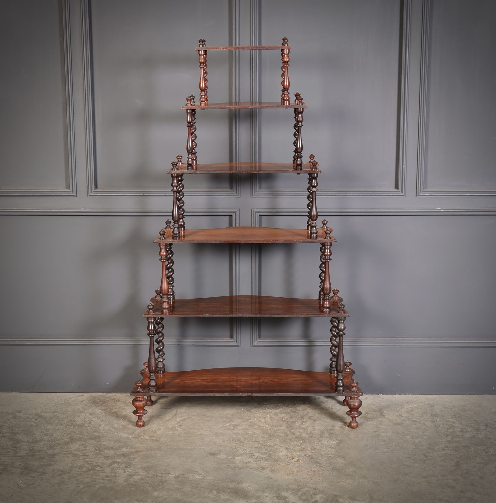 Victorian Rosewood Six Tier Whatnot Stand photo furniture