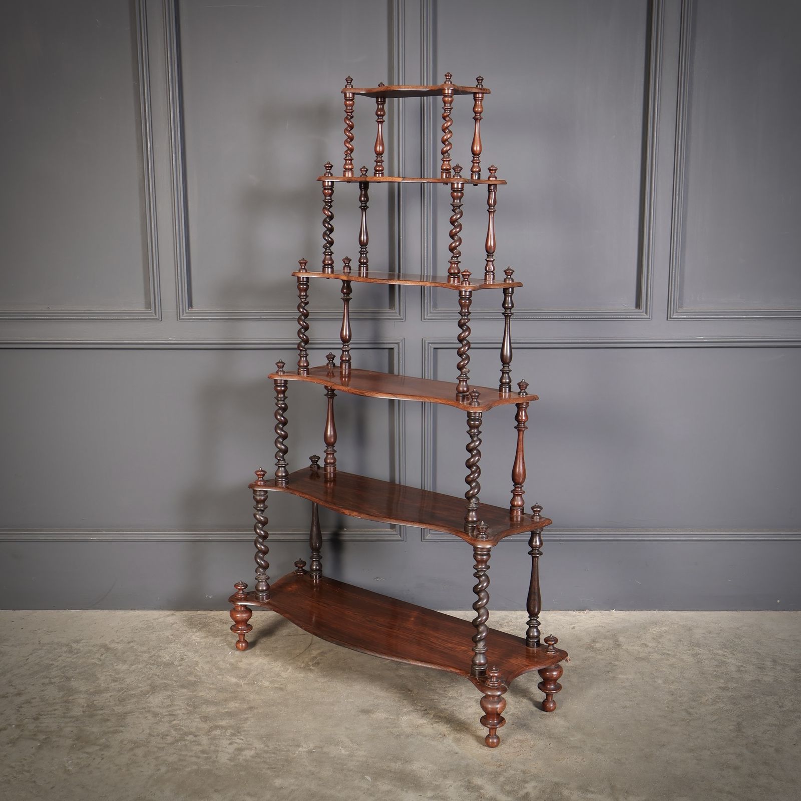 Victorian Rosewood Six Tier Whatnot Stand