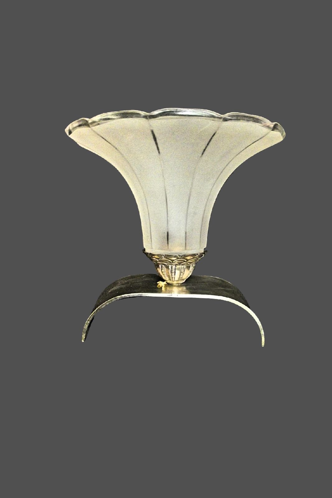 Pair Of Art Deco Lamps In Unique Stylish Design France 1930s photo Lighting