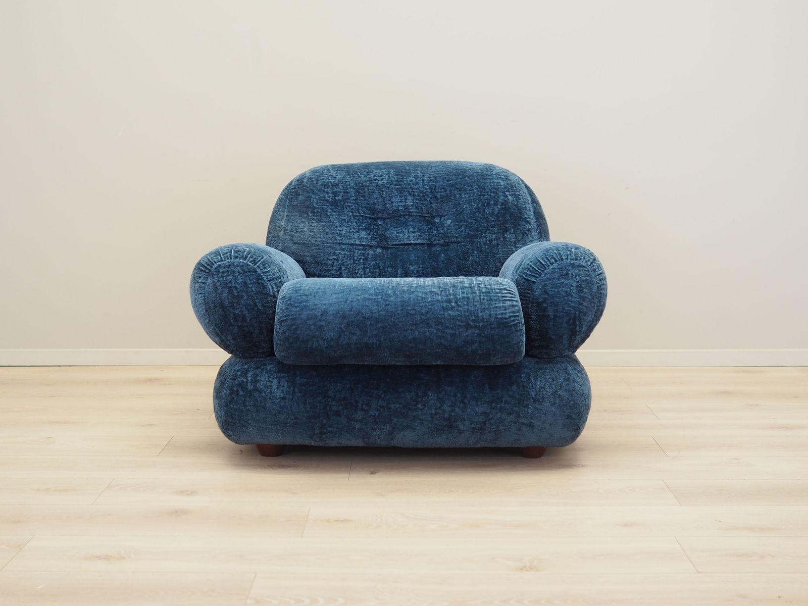 Blue Armchair, Italian Design, 1970s, Production: Italy photo for sale