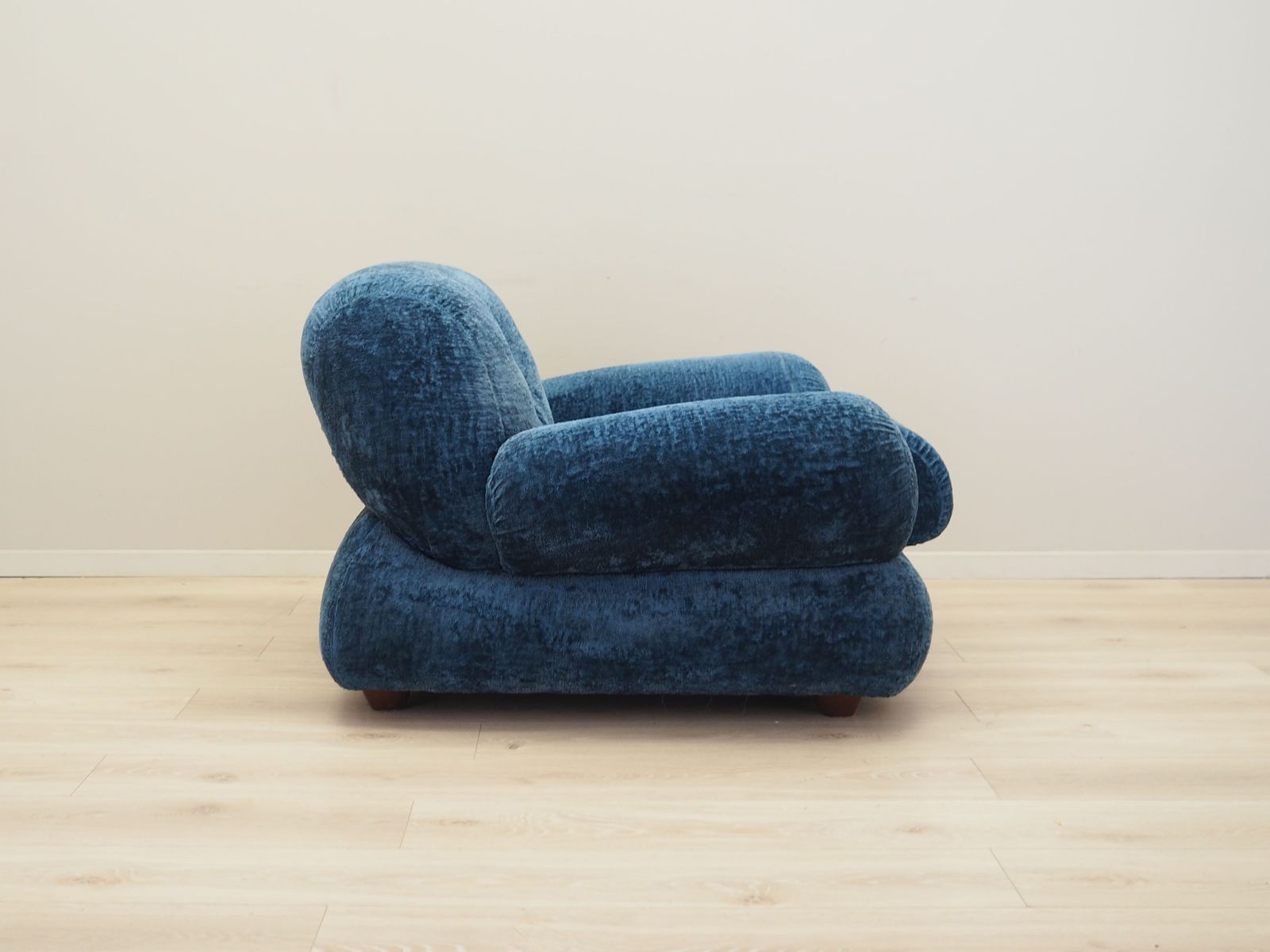 Blue Armchair, Italian Design, 1970s, Production: Italy photo vintage