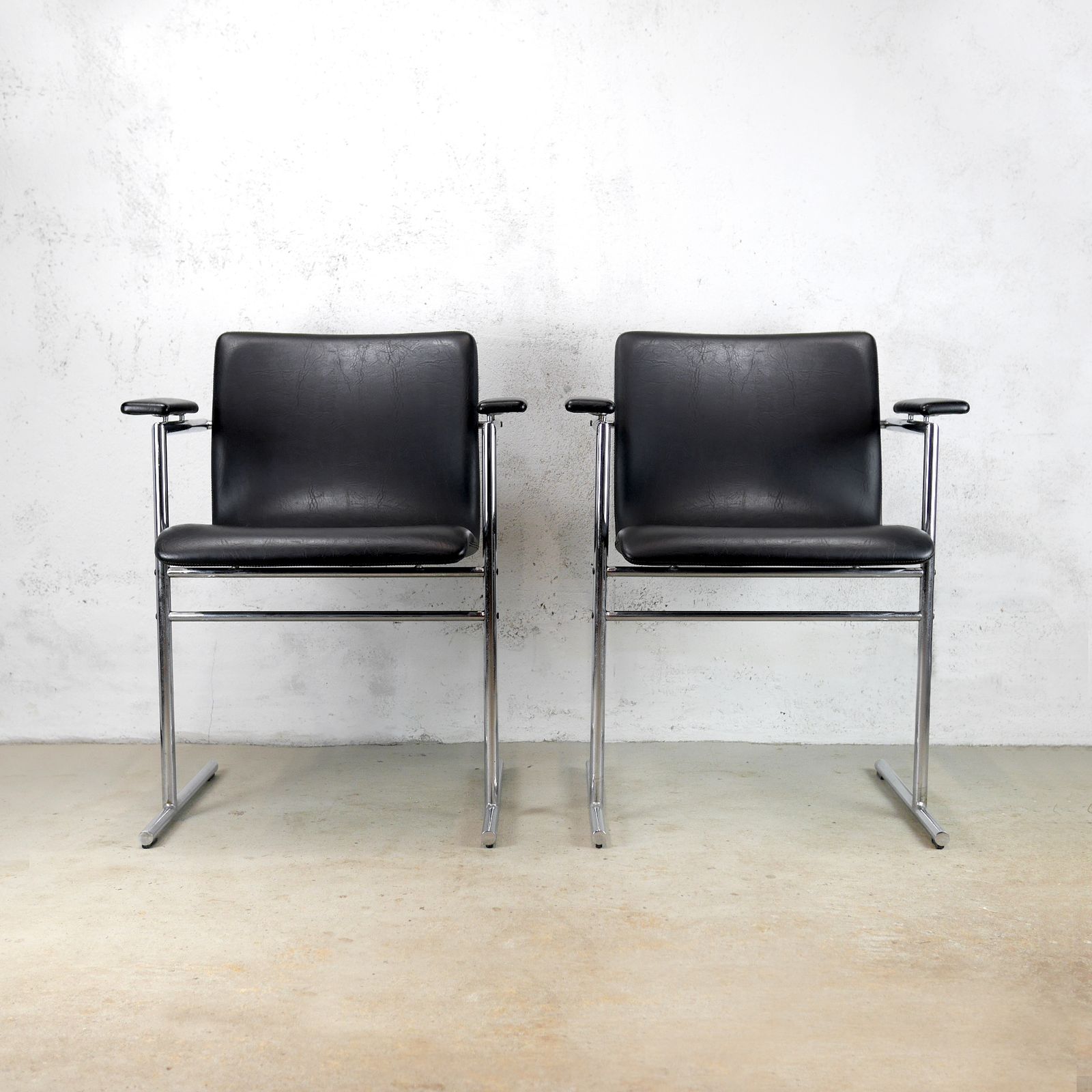 Pair Mid Century Oslo Chairs By Rudi Verelst For Novalux 1965 Vintage #102986 photo furniture