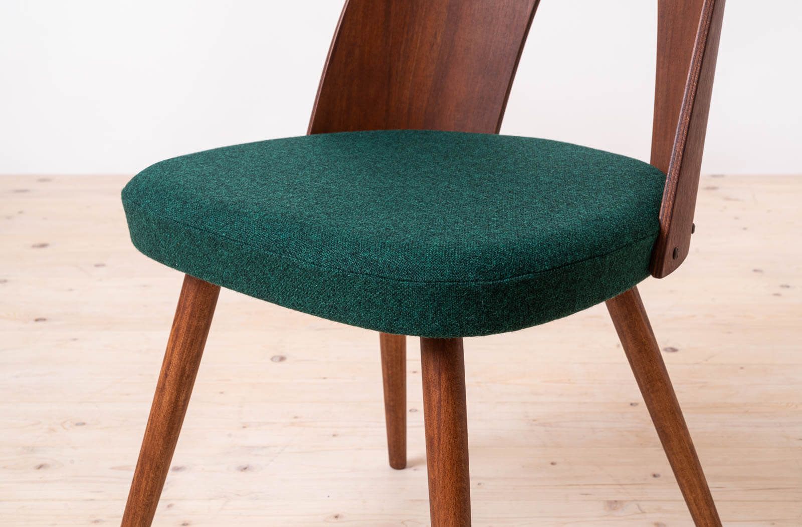 photo for sale Set Of 10 Mid Century Dining Chairs By A. šuman, 1960s, Customizable Upholstery Available
