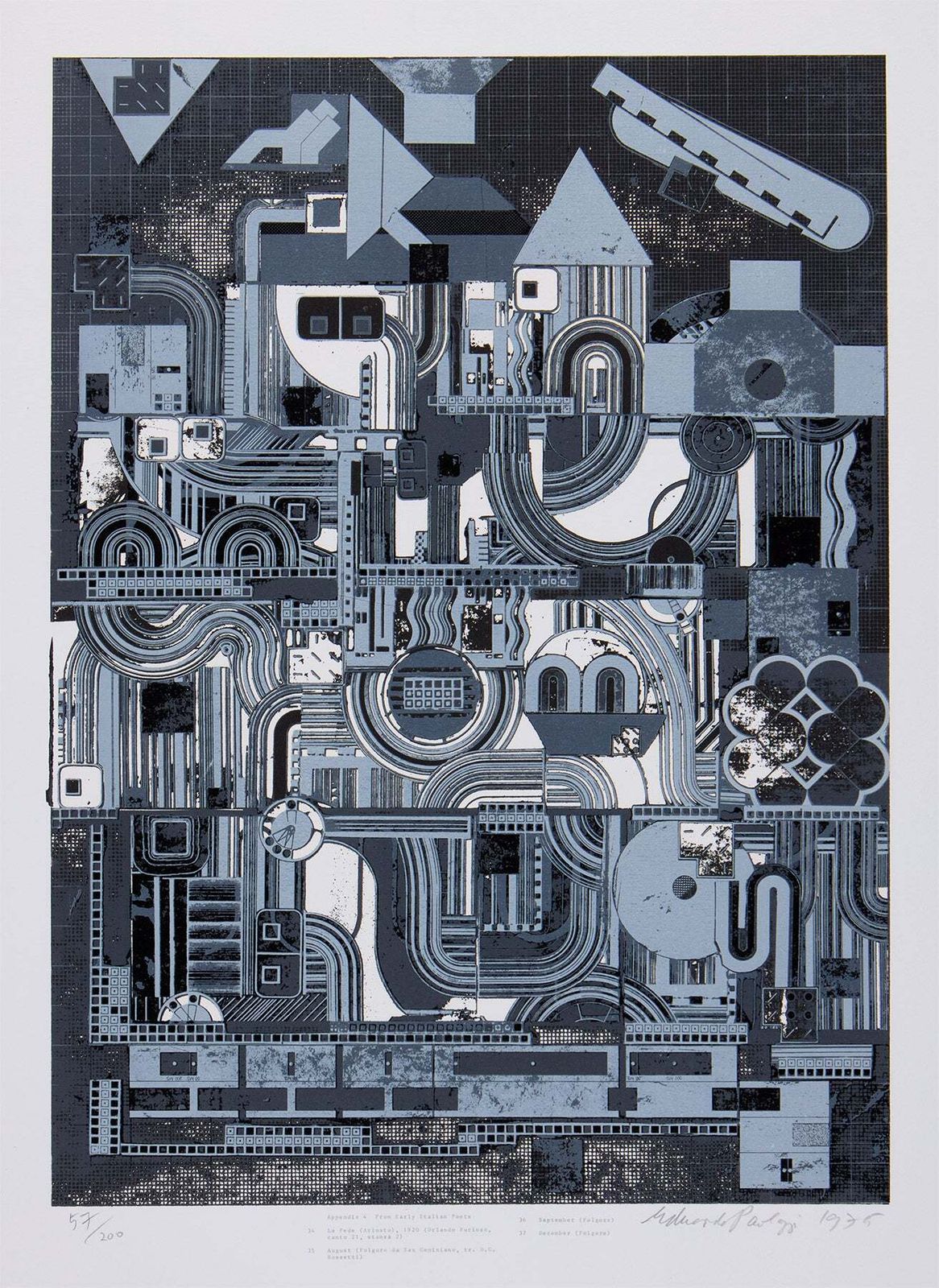 Eduardo Paolozzi From Early Italian Poets  (1975)