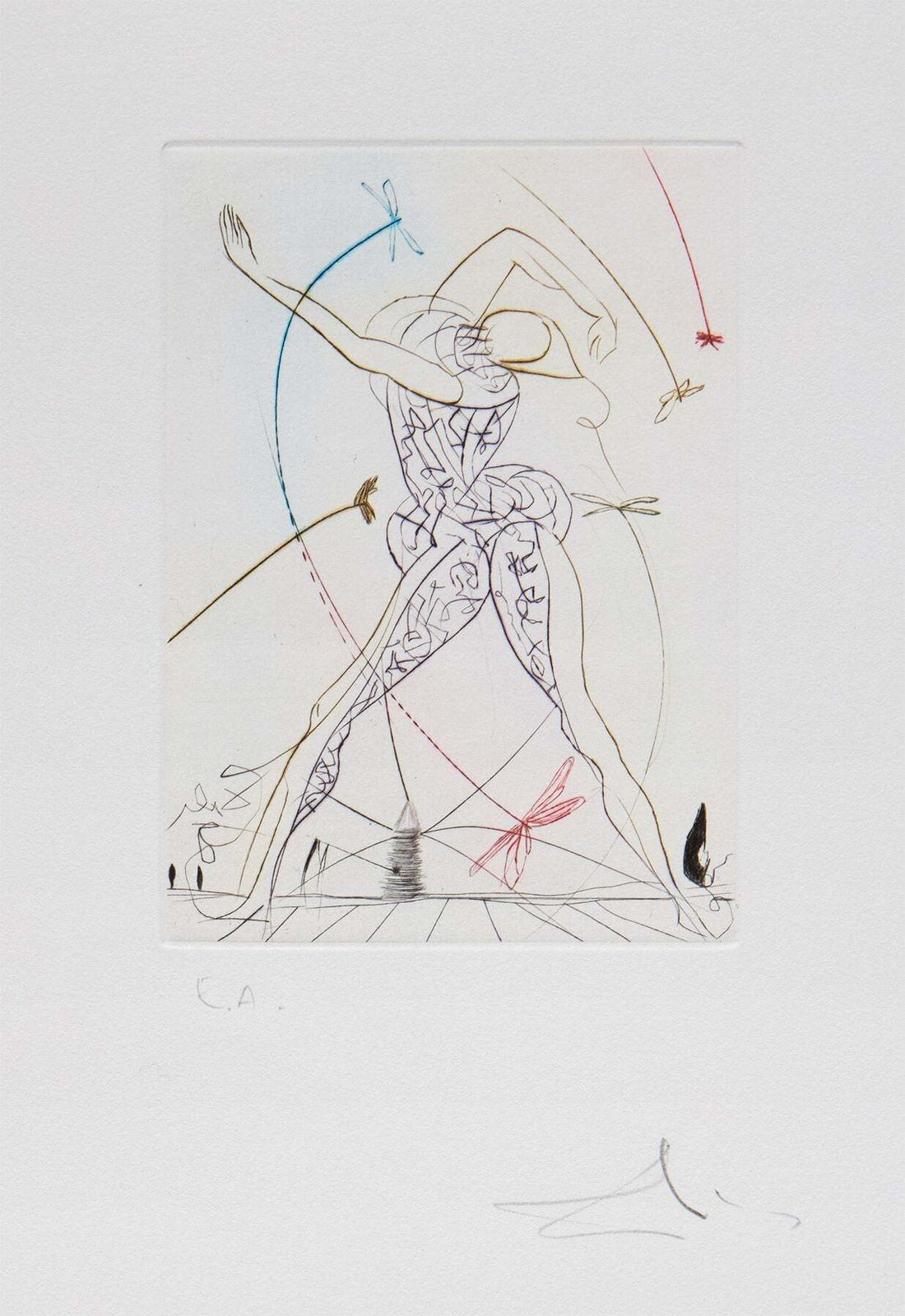 Salvador Dali   All's Well That End's Well    Hand Signed Etching (1971)