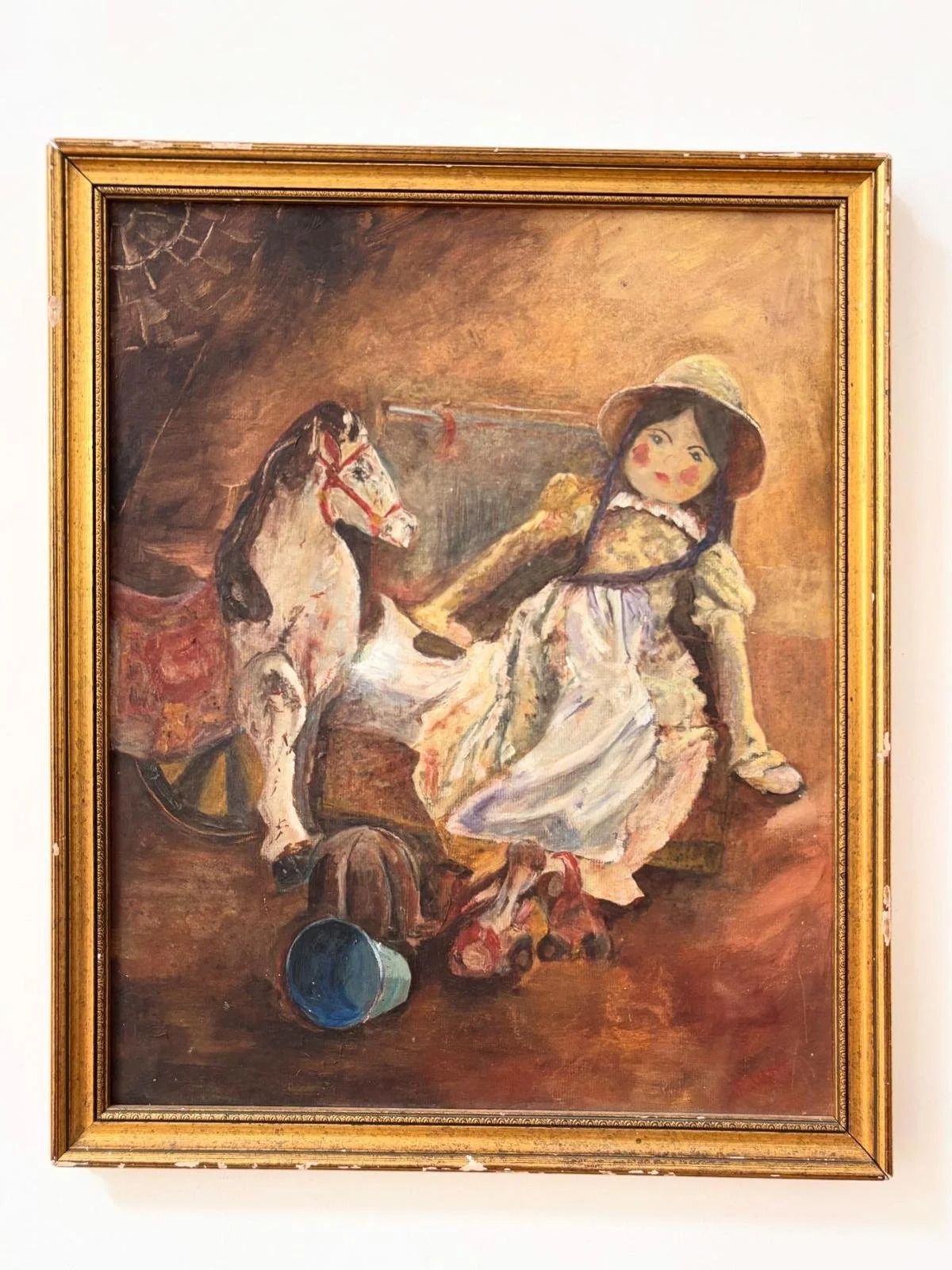 Toy Box Oil On Board photo furniture