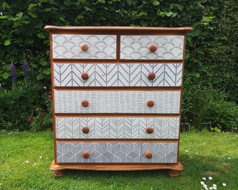 2 Over 4 Pine Chest Of Drawers
