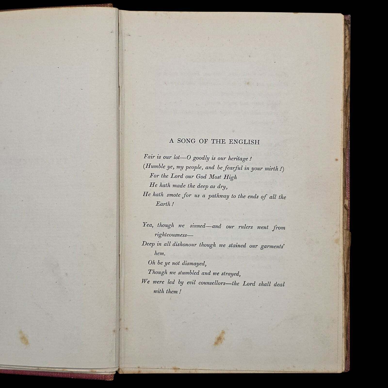 Antique Poetry Book, The Seven Seas, Rudyard Kipling, Poems, Literary Classic photo 301.0