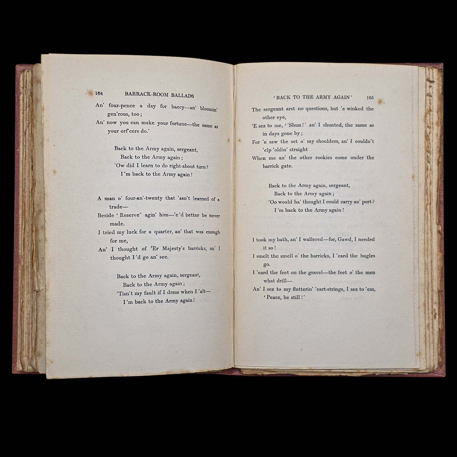 photo for sale Antique Poetry Book, The Seven Seas, Rudyard Kipling, Poems, Literary Classic