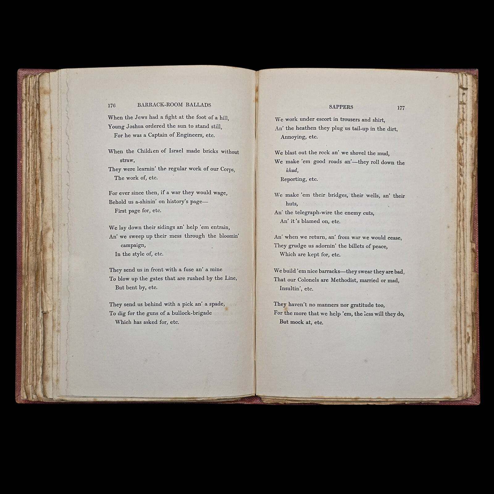 Home Decor Antique Poetry Book, The Seven Seas, Rudyard Kipling, Poems, Literary Classic photo