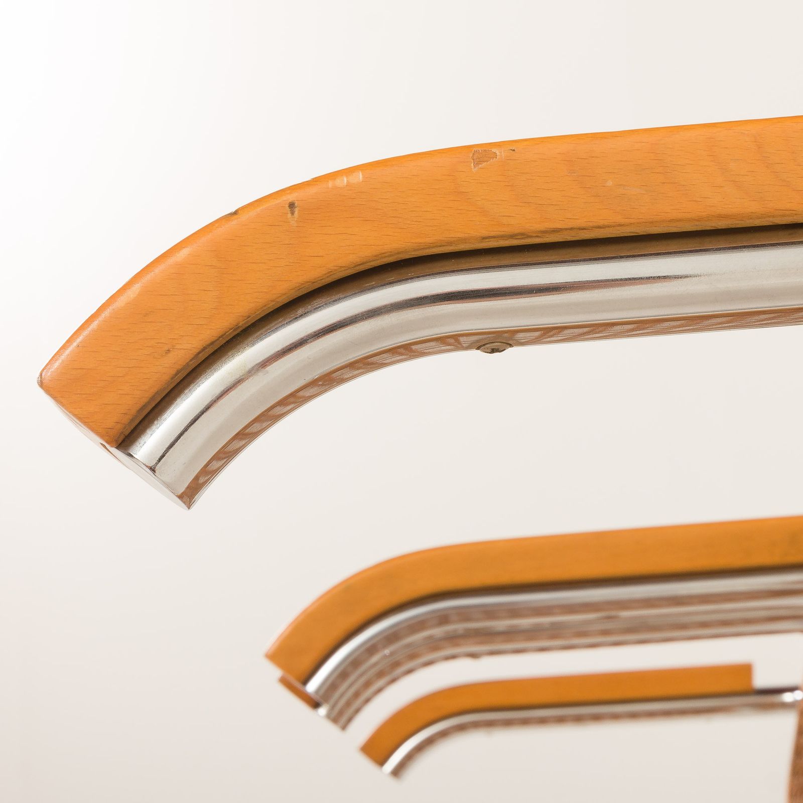 Furniture Pair Of Italian Vintage Ceska Chairs By Gavina, 1960s photo