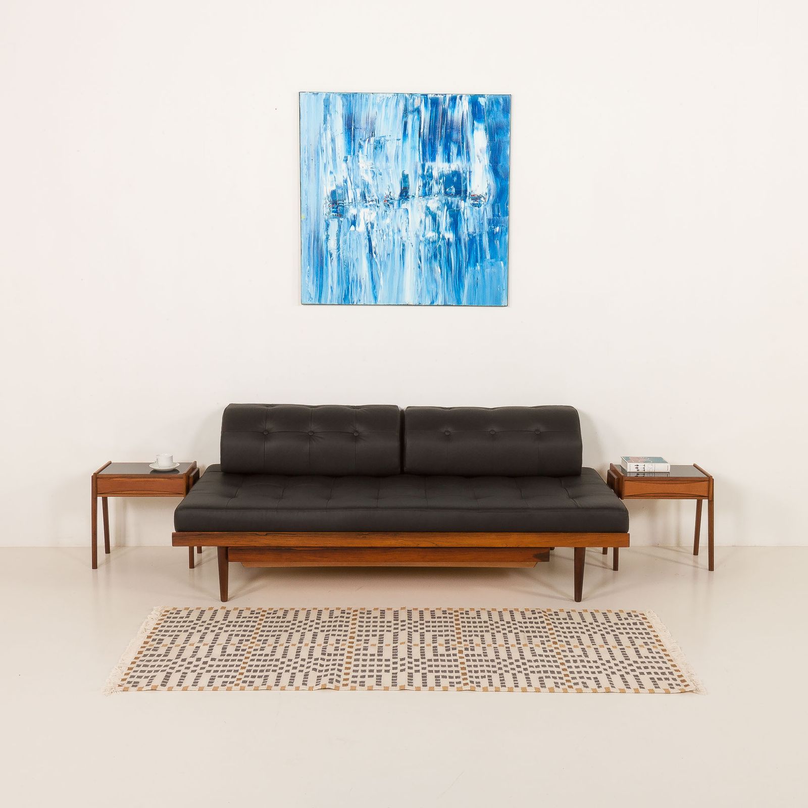 Danish Mid Century Rosewood Daybed With Hidden Duvet Compartment And Loose Cushions, 1960s