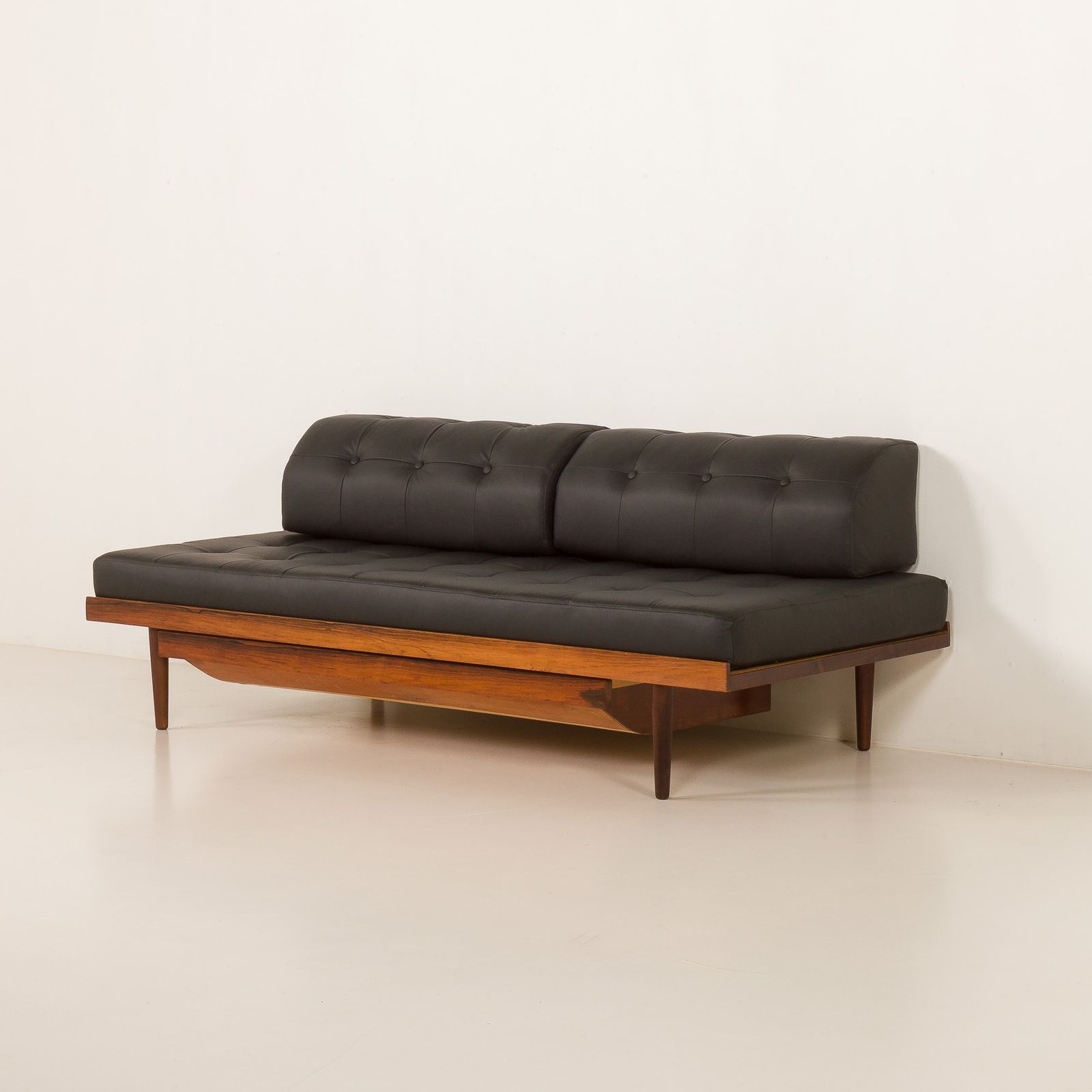 Danish Mid Century Rosewood Daybed With Hidden Duvet Compartment And Loose Cushions, 1960s photo for sale