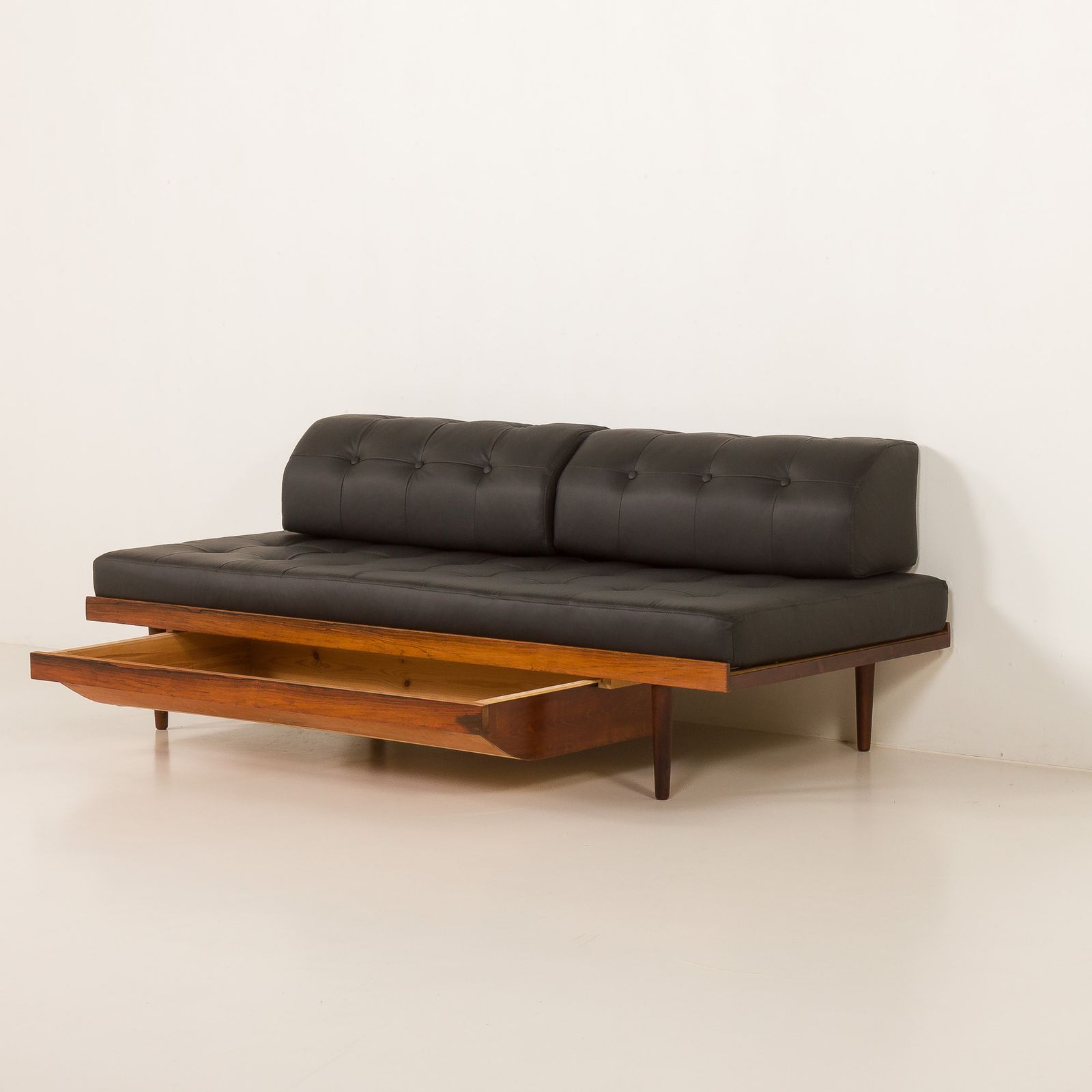 Danish Mid Century Rosewood Daybed With Hidden Duvet Compartment And Loose Cushions, 1960s photo Furniture