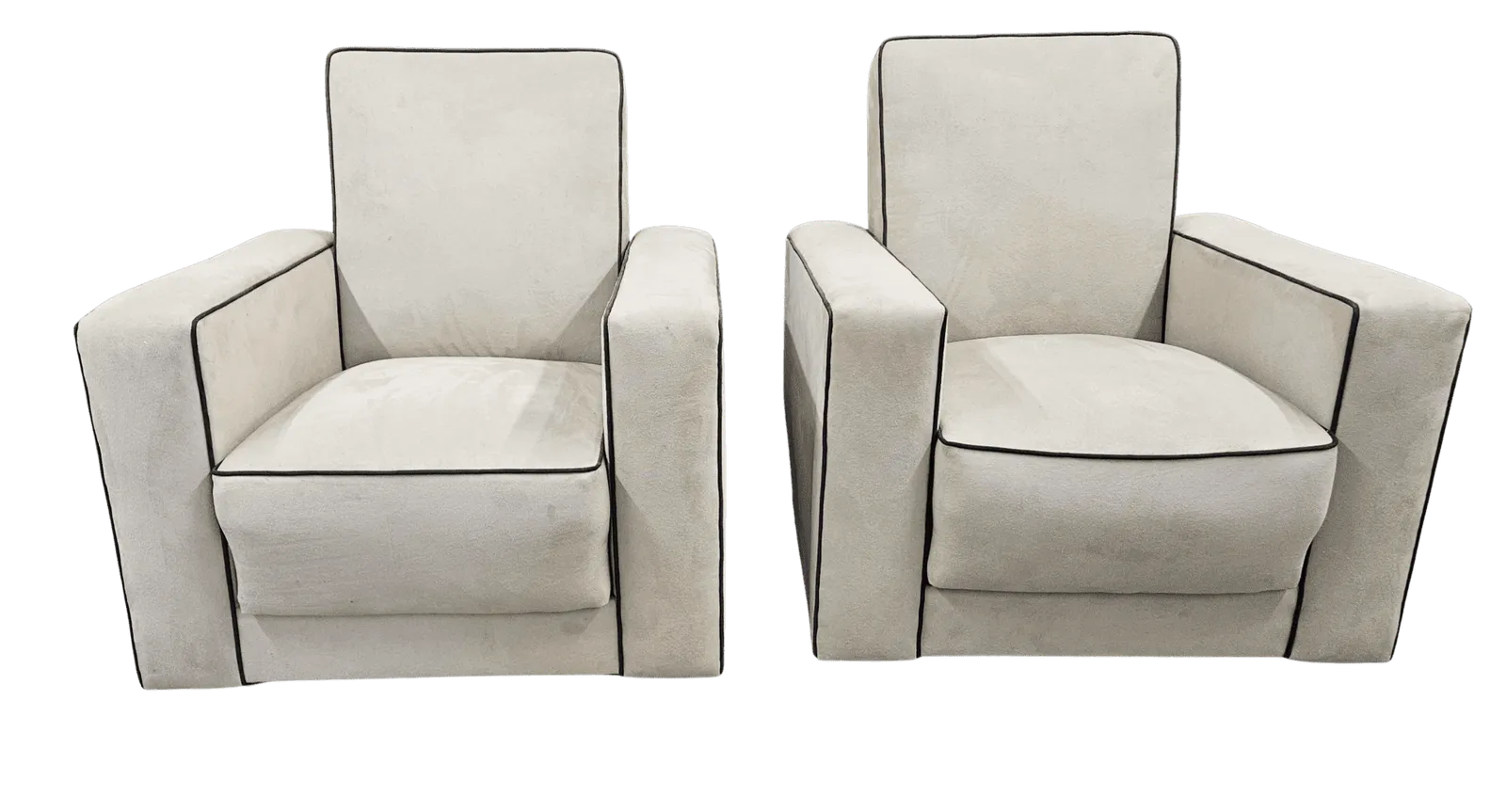 Pair Of Art Deco Reclining Armchairs