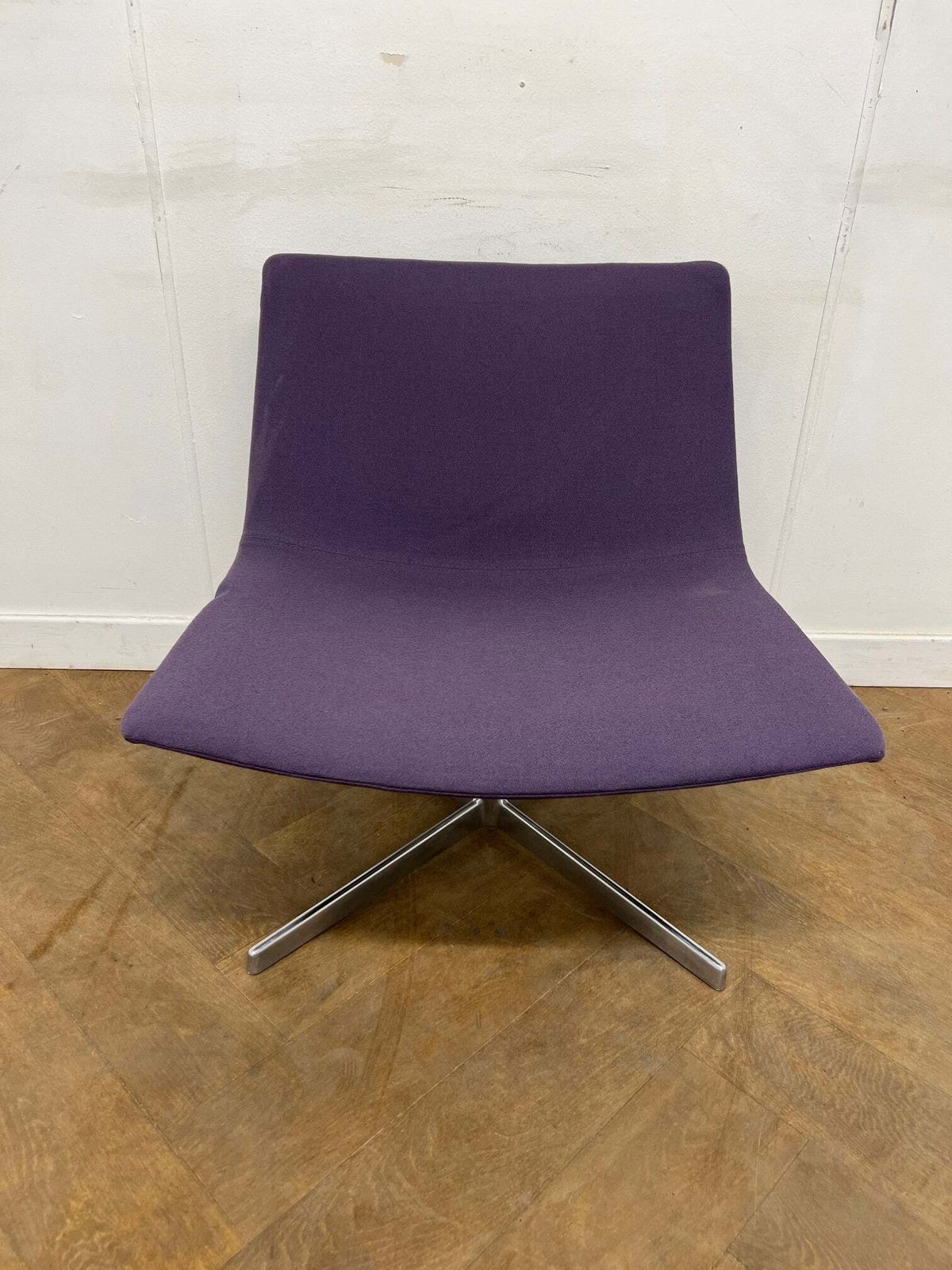 Used Arper Catifa 80 Chair In Purple Cloth photo furniture