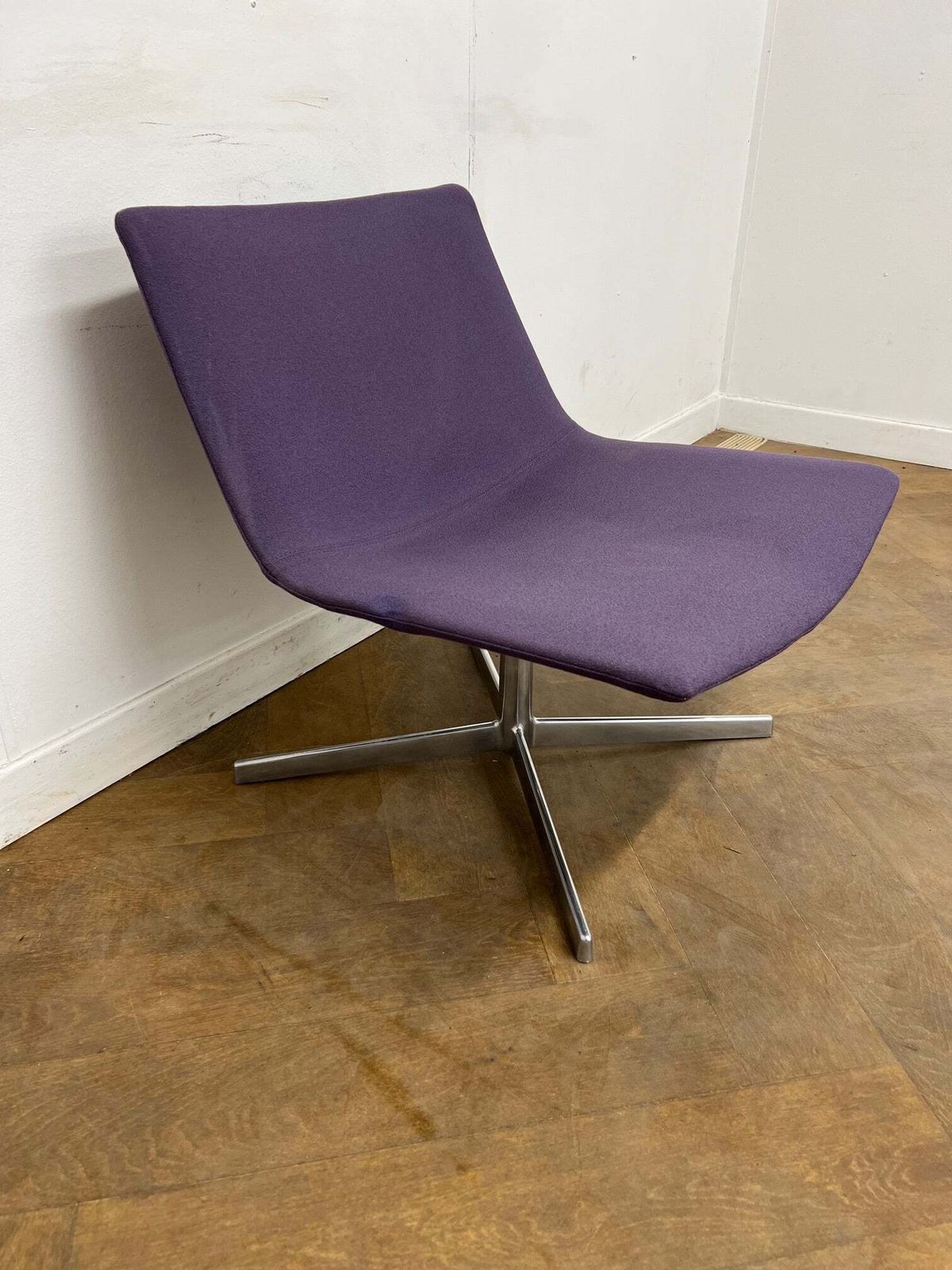 Used Arper Catifa 80 Chair In Purple Cloth photo for sale