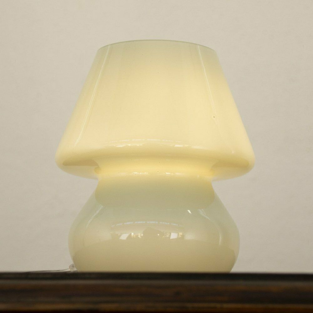 Italian Murano Glass Mushroom Lamps, 1990s, Set Of 2 photo Lighting