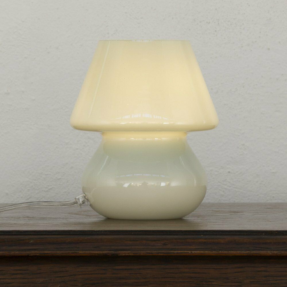 Lighting Italian Murano Glass Mushroom Lamps, 1990s, Set Of 2 photo