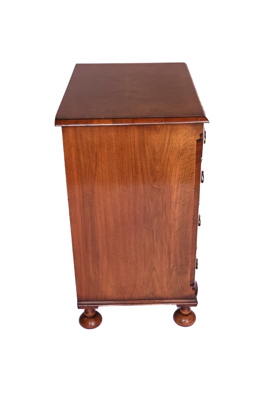 Walnut Queen Anne Style 4 Drawer Chest Circa 1920s photo for sale