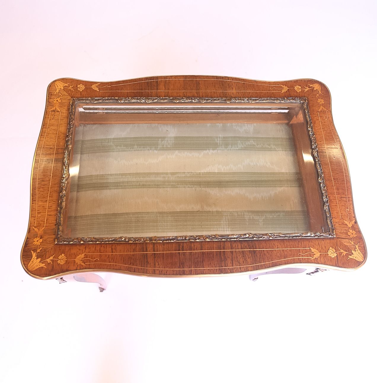 Walnut  & Inlaid Marquetry Bijouterie Cabinet photo buy