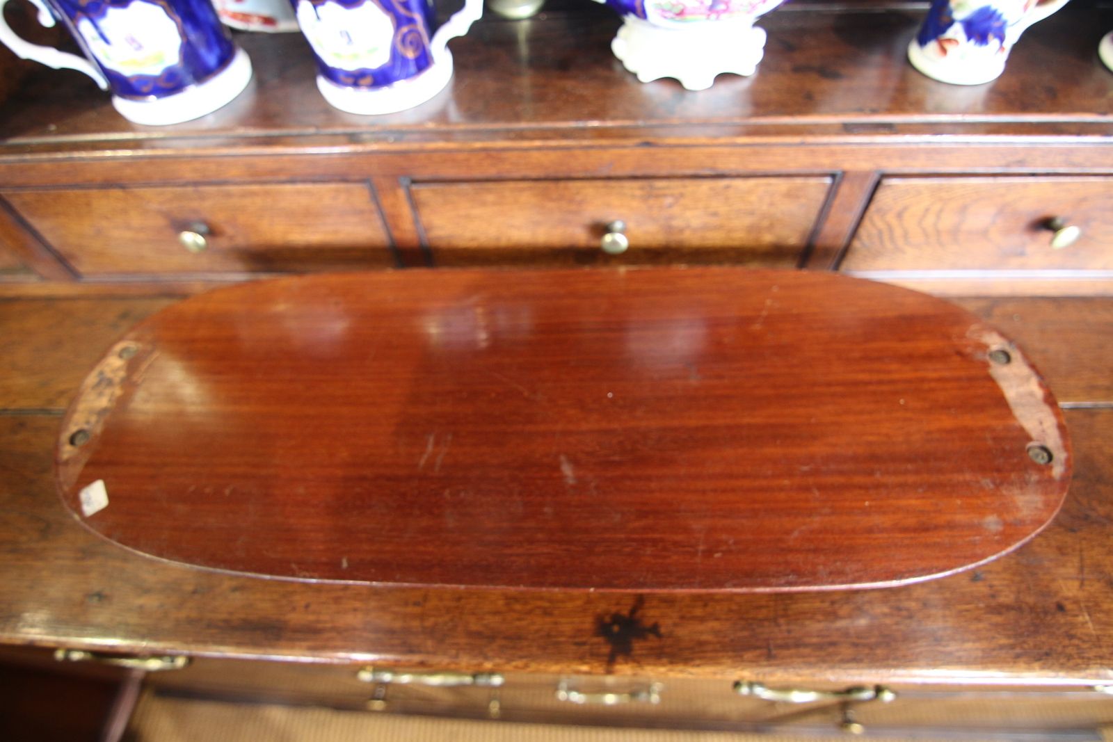 Late Georgian Inlaid Mahogany Tray photo vinterior