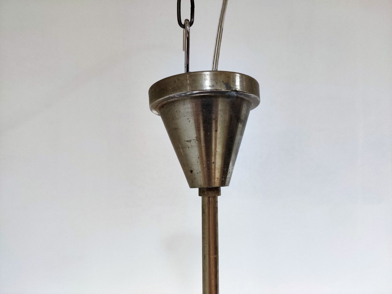 Antique Opaline Pendant Lights, 1930s photo Lighting