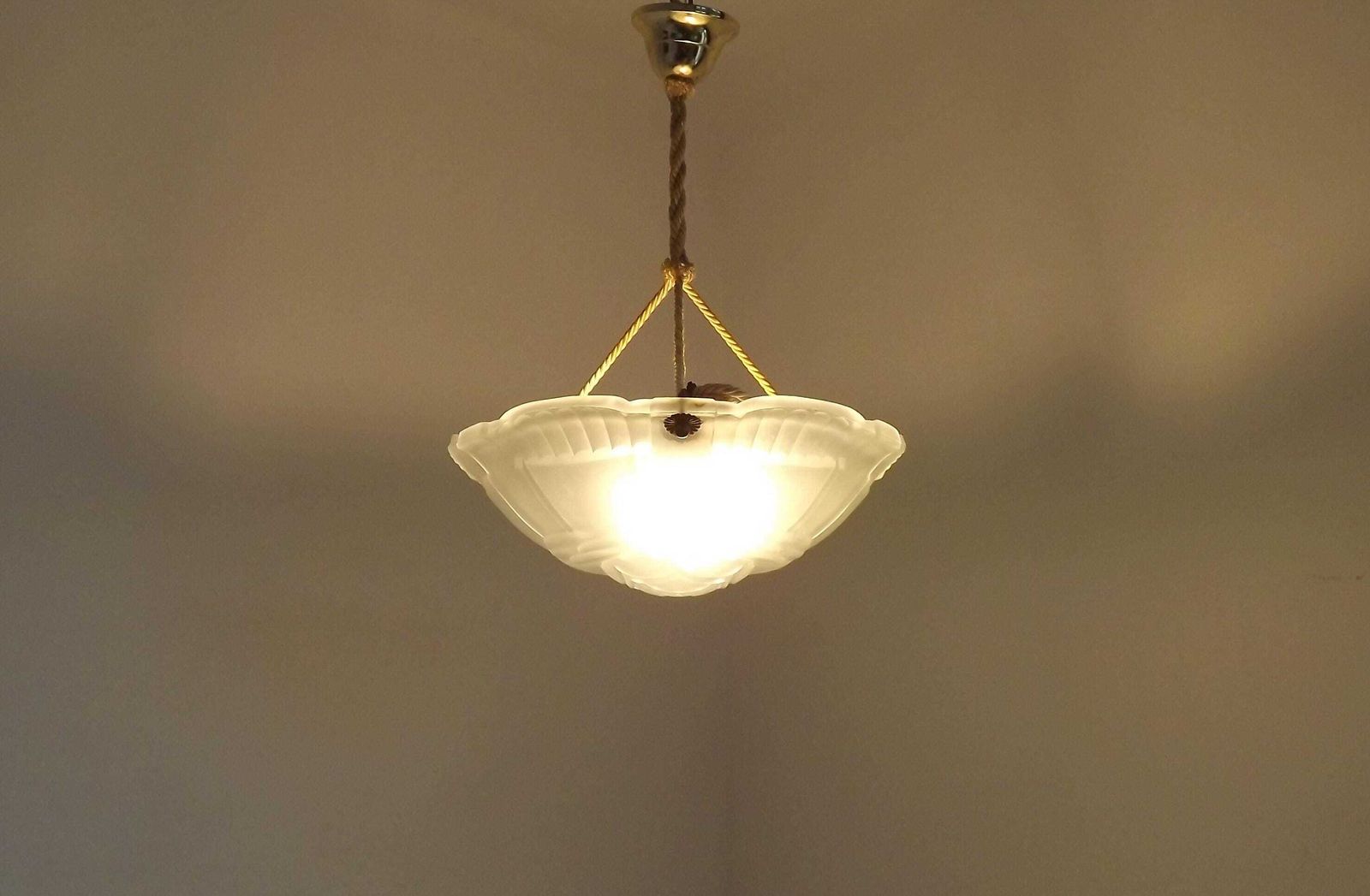 Art Deco Artistar France Vintage White Platformer Ceiling Light With Abstract Design. French Vintage Lighting. Art Deco Lighting. photo furniture