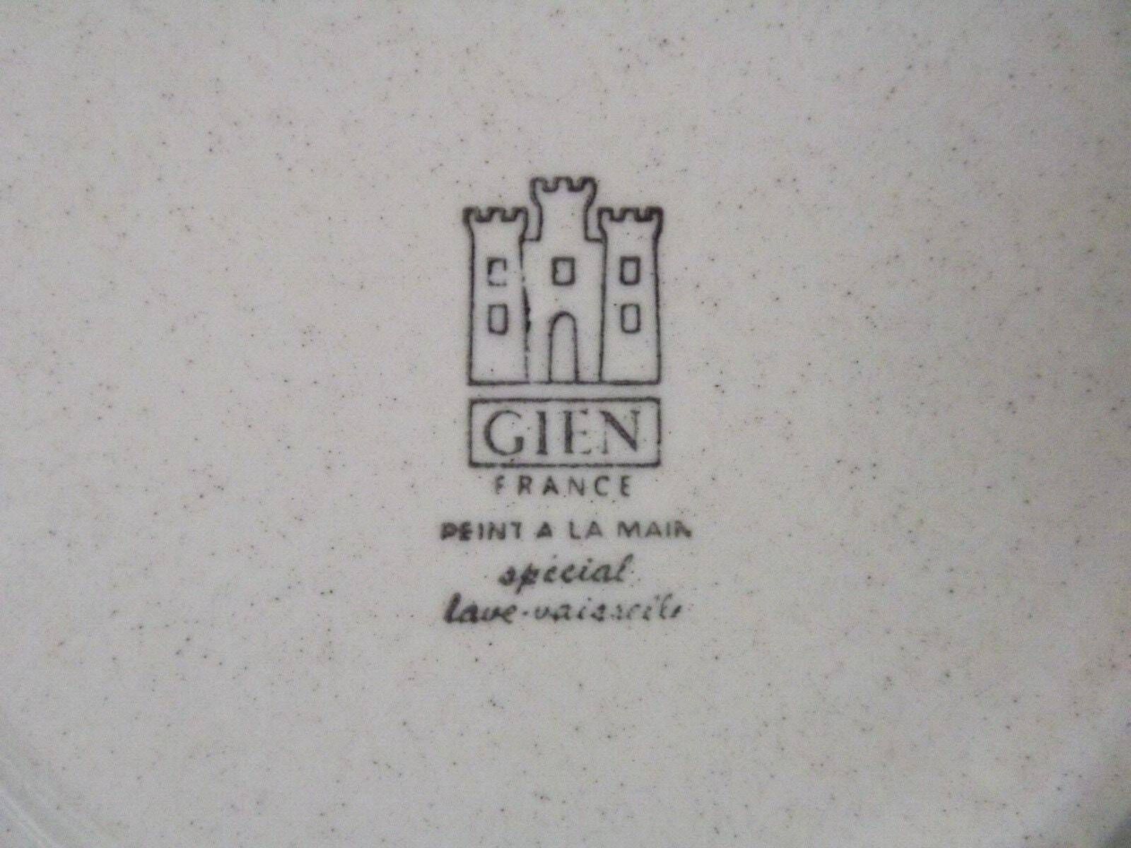 photo for sale Set Of 6 Matching French Vintage Decorative Gien Les Fromage Cheese Plates   Vintage French. Tableware. Cheese Plates. Serving Plates.