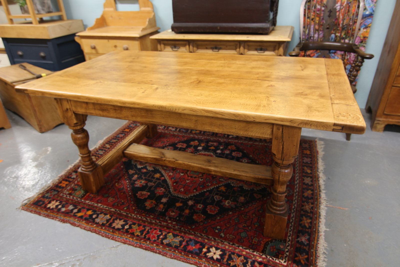 Golden Oak 6 8 Seater Refectory Table