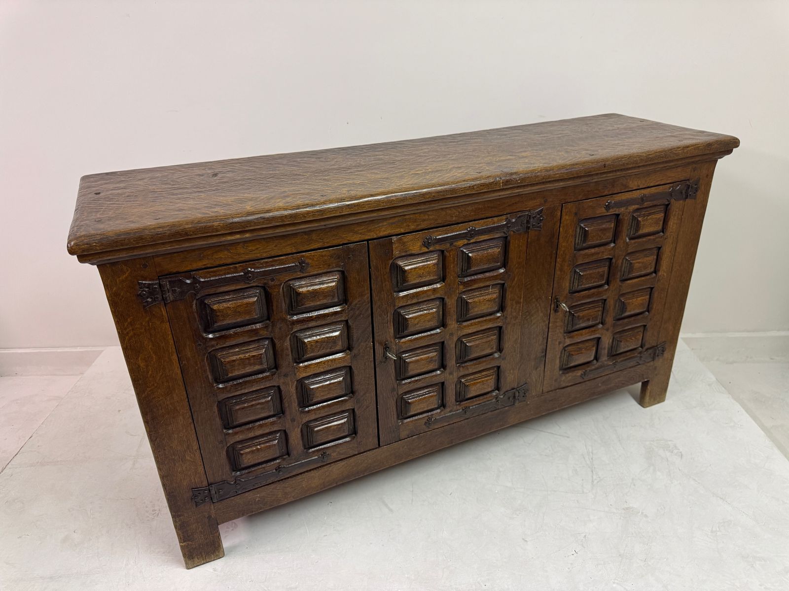 photo furniture Mid Century Oak Sideboard In The Spanish Style, Probably Belgian, 1950s–1960s