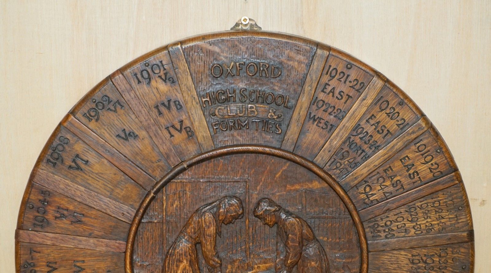 Antique Oxford Ladies High School Hockey Presentation Winners Plaque Must See photo furniture