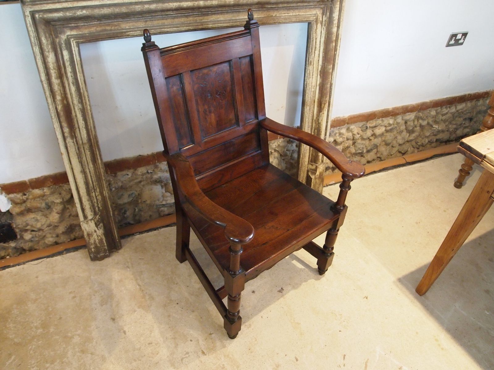 Chair Fine Oak Wainscot Armchair C1750 photo 695.0