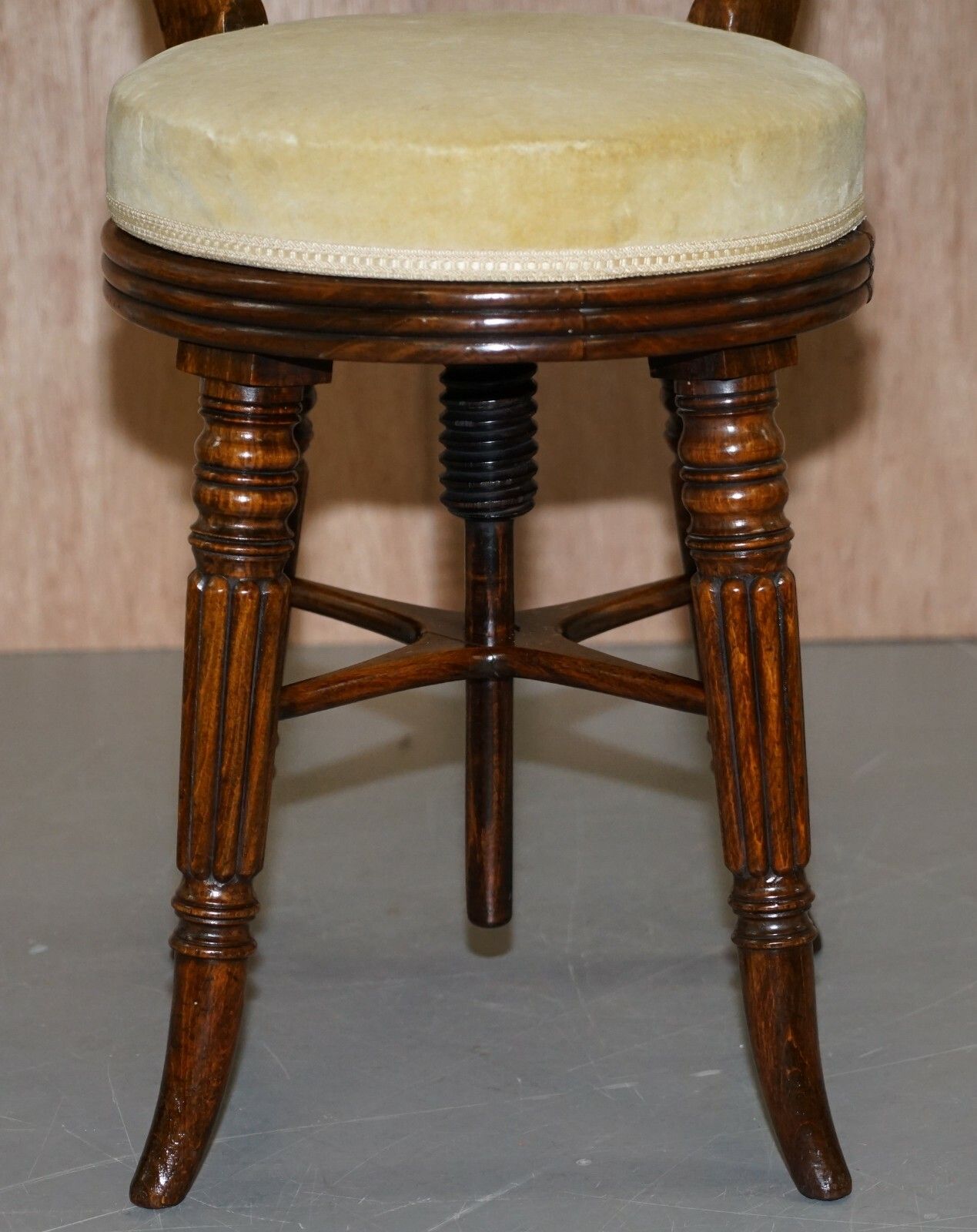 Very Rare Gillows Of Lancaster Regency Rosewood Harpist Height Adjustable Chair photo buy